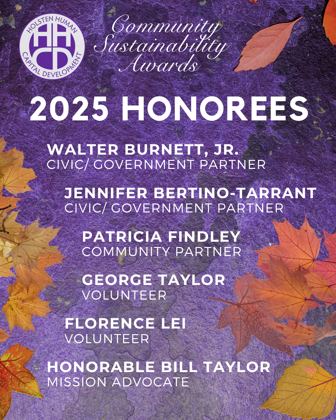 Honorees. HHCD - 2025 Invite